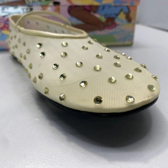 NEW JEFFREY CAMPBELL Swanlake-J Flats – Women’s Size 7 – Beige – New With Box - Picture 2 of 13